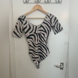 MNZ zebra wave leotard